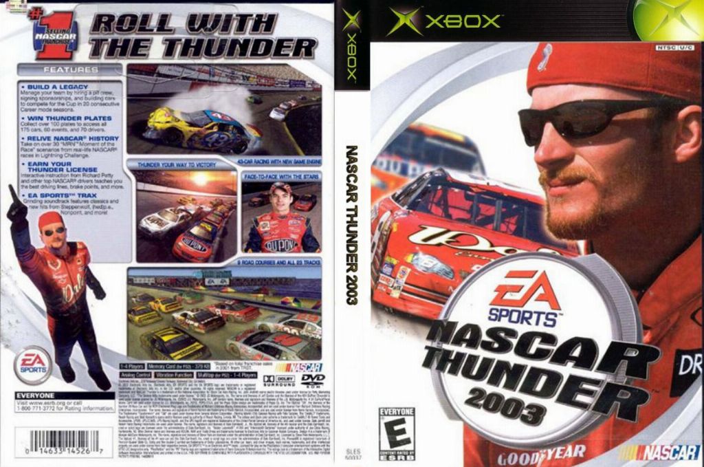 Nascar Thunder Dvd Ntsc Xbox Front Xbox Covers Cover Century Over Album Art