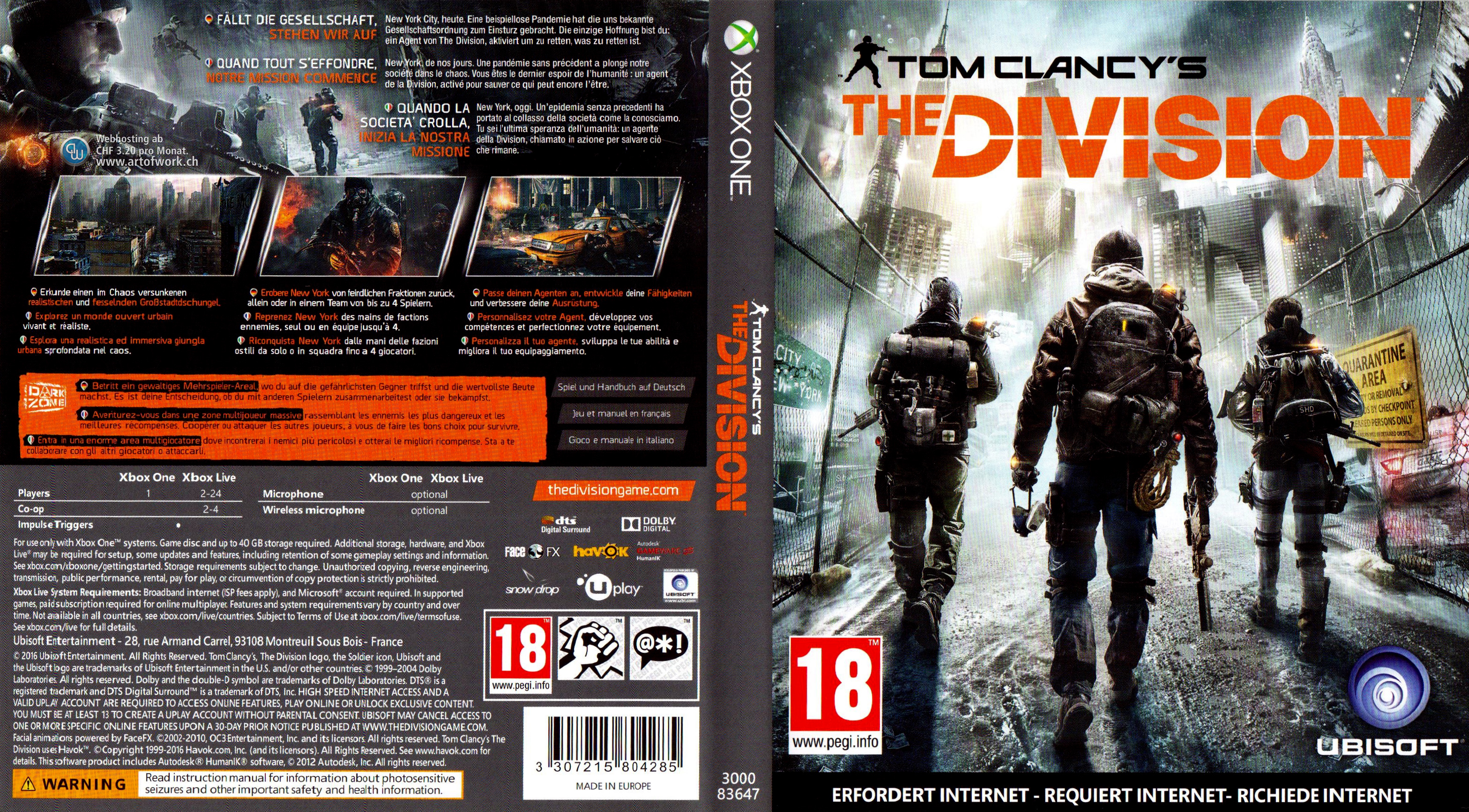 The Division Tom Clancy Playstation 4 Covers Cover Century Over 500 000 Album Art Covers For Free