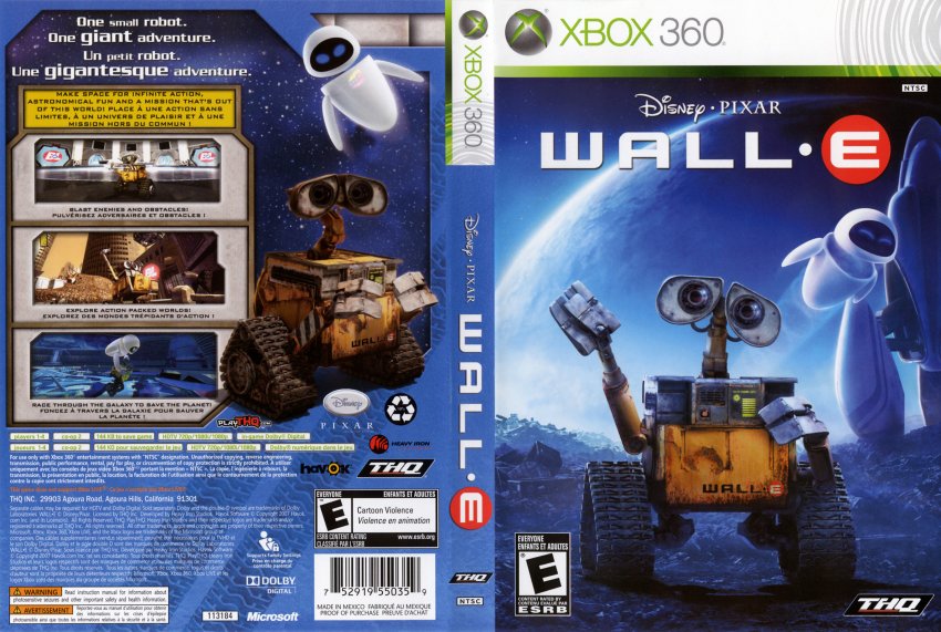 Wall E Dvd English French Ntsc F Xbox Covers Cover Century Over 500 000 Album Art Covers For Free